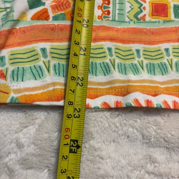 Alfred Dunner Orange and Blue Graphic Short Sleeve Tee - Picture 13 of 15